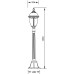 Наземный фонарь St.LOUIS L 89107L Bl мат/тр Oasis Light