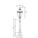 Наземный фонарь St.LOUIS L 89107L E10 Gb мат тр Oasis Light