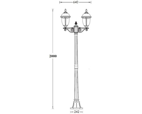 Наземный фонарь St.LOUIS L 89108LA Bl мат/тр Oasis Light Наземный фонарь St.LOUIS L 89108LA Bl мат/тр Oasis Light