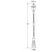 Наземный фонарь St.LOUIS L 89109L Bl мат/тр Oasis Light