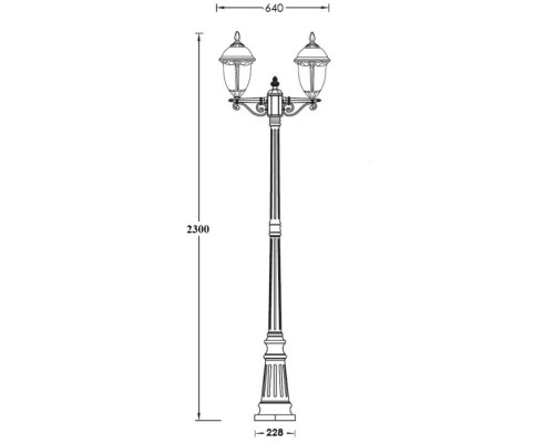 Наземный фонарь St.LOUIS L 89109LA Bl мат/тр Oasis Light Наземный фонарь St.LOUIS L 89109LA Bl мат/тр Oasis Light