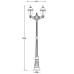 Наземный фонарь St.LOUIS L 89109LA Bl мат/тр Oasis Light