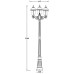 Наземный фонарь St.LOUIS L 89109LB Bl мат/тр Oasis Light