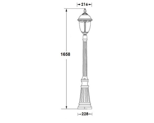 Наземный фонарь St.LOUIS L 89111L Bl мат/тр Oasis Light Наземный фонарь St.LOUIS L 89111L Bl мат/тр Oasis Light