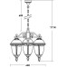 Уличный светильник подвесной St.LOUIS L 89170L/3 Bl мат/тр Oasis Light