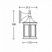 Настенный фонарь уличный 89802L Gb Oasis Light