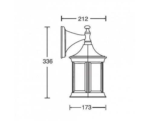Настенный фонарь уличный 89802S Gb Oasis Light Настенный фонарь уличный 89802S Gb Oasis Light