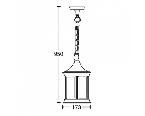 Уличный светильник подвесной 89805L Gb Oasis Light Уличный светильник подвесной 89805L Gb Oasis Light