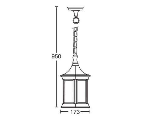 Уличный светильник подвесной 89805S Gb Oasis Light Уличный светильник подвесной 89805S Gb Oasis Light