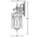 Настенный фонарь уличный DELI L 89902L/08 Bl Oasis Light