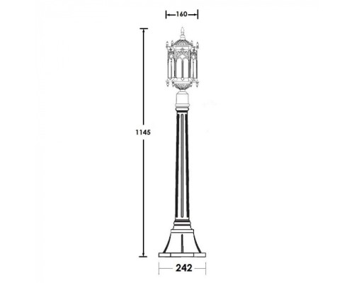 Наземный фонарь  89907S Bl Oasis Light