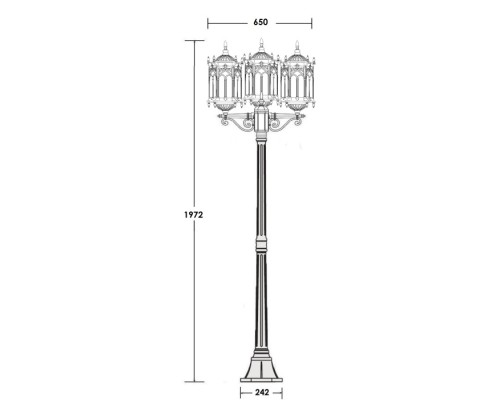 Наземный фонарь DELI L 89908LB Bl Oasis Light Наземный фонарь DELI L 89908LB Bl Oasis Light