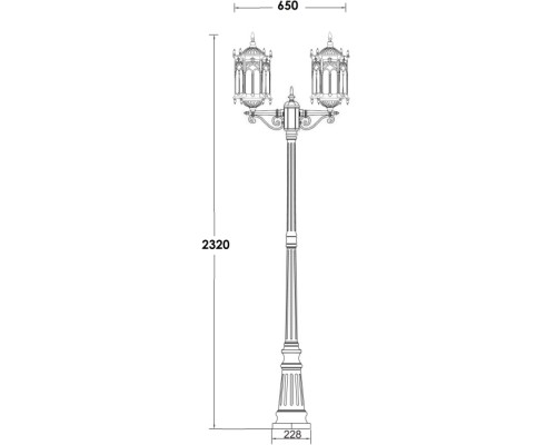 Наземный фонарь DELI L 89909LA Bl Oasis Light Наземный фонарь DELI L 89909LA Bl Oasis Light