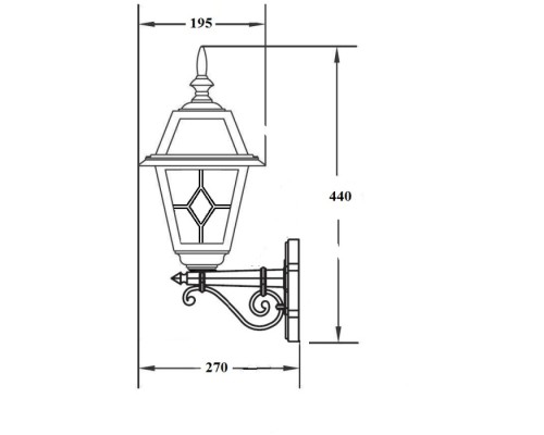 Настенный фонарь уличный FARO 91101 Bl Oasis Light Настенный фонарь уличный FARO 91101 Bl Oasis Light
