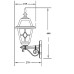 Настенный фонарь уличный FARO 91101 Bl Oasis Light