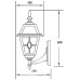 Настенный фонарь уличный FARO lead GLASS 91101/04 lgY Bl Oasis Light