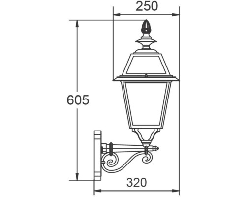 Настенный фонарь уличный FARO-FROST L 91101fL Bl Oasis Light Настенный фонарь уличный FARO-FROST L 91101fL Bl Oasis Light
