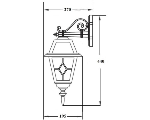 Настенный фонарь уличный FARO 91102 Bl Oasis Light Настенный фонарь уличный FARO 91102 Bl Oasis Light