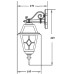 Настенный фонарь уличный FARO 91102 Bl Oasis Light