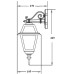 Настенный фонарь уличный FARO-FROST S 91102fS Bl Oasis Light