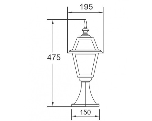 Наземный фонарь 91104 lgG Bl Oasis Light Наземный фонарь 91104 lgG Bl Oasis Light
