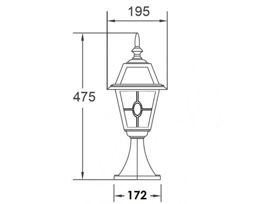 Наземный фонарь 91104 lgY Bl Oasis Light Наземный фонарь 91104 lgY Bl Oasis Light
