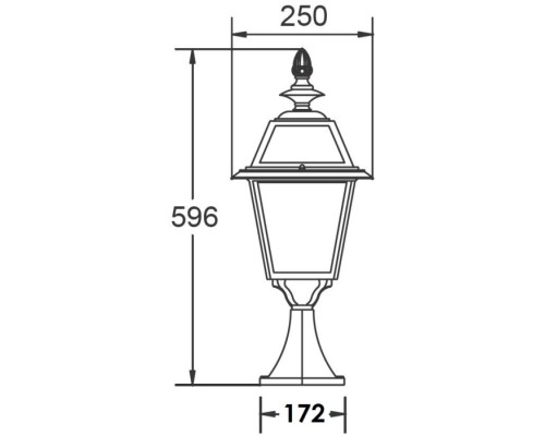 Наземный фонарь FARO-FROST L 91104fL Bl Oasis Light Наземный фонарь FARO-FROST L 91104fL Bl Oasis Light