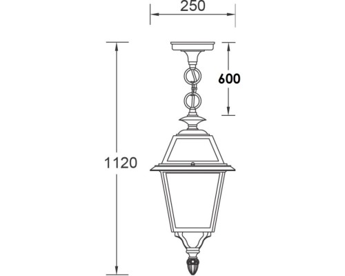Уличный светильник подвесной FARO-FROST L 91105fL Bl Oasis Light Уличный светильник подвесной FARO-FROST L 91105fL Bl Oasis Light