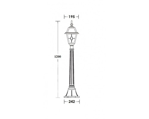 Наземный фонарь 91107 lgY Bl Oasis Light Наземный фонарь 91107 lgY Bl Oasis Light