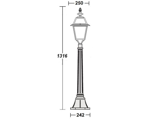 Наземный фонарь FARO-FROST L 91107fL Bl Oasis Light Наземный фонарь FARO-FROST L 91107fL Bl Oasis Light