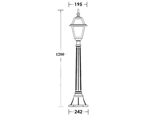 Наземный фонарь FARO-FROST S 91107fS Bl Oasis Light Наземный фонарь FARO-FROST S 91107fS Bl Oasis Light