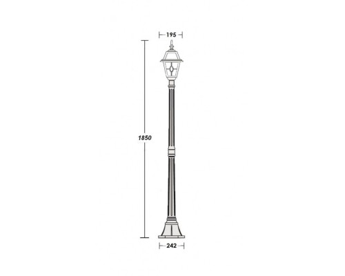 Наземный фонарь 91108 lgY Bl Oasis Light Наземный фонарь 91108 lgY Bl Oasis Light