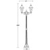 Наземный фонарь FARO lead GLASS 91108A lgG Bl Oasis Light