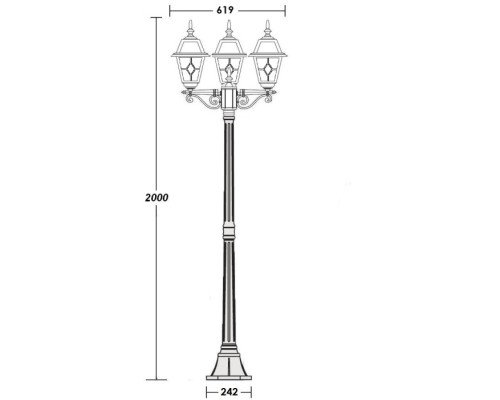 Наземный фонарь FARO 91108B Bl Oasis Light Наземный фонарь FARO 91108B Bl Oasis Light