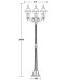 Наземный фонарь FARO lead GLASS 91108B lgY Bl Oasis Light