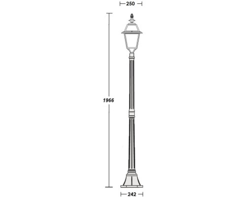 Наземный фонарь FARO-FROST L 91108fL Bl Oasis Light Наземный фонарь FARO-FROST L 91108fL Bl Oasis Light