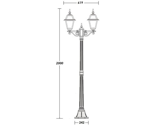 Наземный фонарь FARO-FROST S 91108fSA Bl Oasis Light Наземный фонарь FARO-FROST S 91108fSA Bl Oasis Light