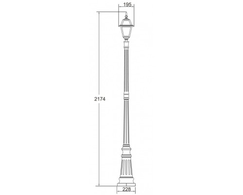 Наземный фонарь 91109 lgG Bl Oasis Light Наземный фонарь 91109 lgG Bl Oasis Light