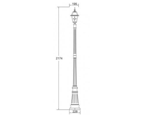 Наземный фонарь 91109 lgY Bl Oasis Light Наземный фонарь 91109 lgY Bl Oasis Light
