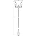 Наземный фонарь FARO lead GLASS 91109A lgY Bl Oasis Light