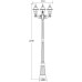 Наземный фонарь FARO 91109B Bl Oasis Light