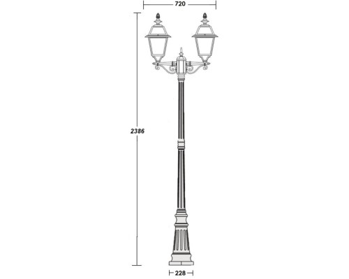 Наземный фонарь FARO-FROST L 91109fLA Bl Oasis Light Наземный фонарь FARO-FROST L 91109fLA Bl Oasis Light