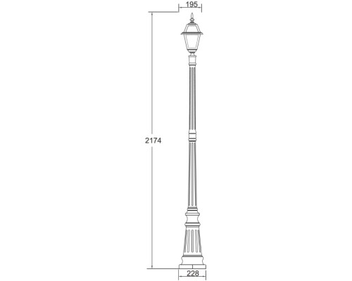 Наземный фонарь FARO-FROST S 91109fS Bl Oasis Light Наземный фонарь FARO-FROST S 91109fS Bl Oasis Light