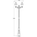 Наземный фонарь FARO-FROST S 91109fSA Bl Oasis Light