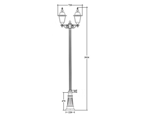 Наземный фонарь FARO-FROST L 91110fLA B2 Bl Oasis Light Наземный фонарь FARO-FROST L 91110fLA B2 Bl Oasis Light