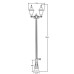 Наземный фонарь FARO-FROST L 91110fLA B2 Bl Oasis Light