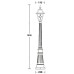 Наземный фонарь FARO 91111 Bl Oasis Light