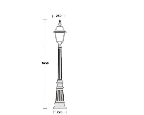 Наземный фонарь FARO-FROST L 91111fL Bl Oasis Light Наземный фонарь FARO-FROST L 91111fL Bl Oasis Light