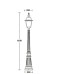 Наземный фонарь FARO-FROST L 91111fL Bl Oasis Light
