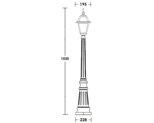 Наземный фонарь FARO-FROST S 91111fS Bl Oasis Light Наземный фонарь FARO-FROST S 91111fS Bl Oasis Light